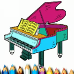 BTS Piano Coloring Book